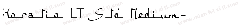 Horatio LT Std Medium字体转换